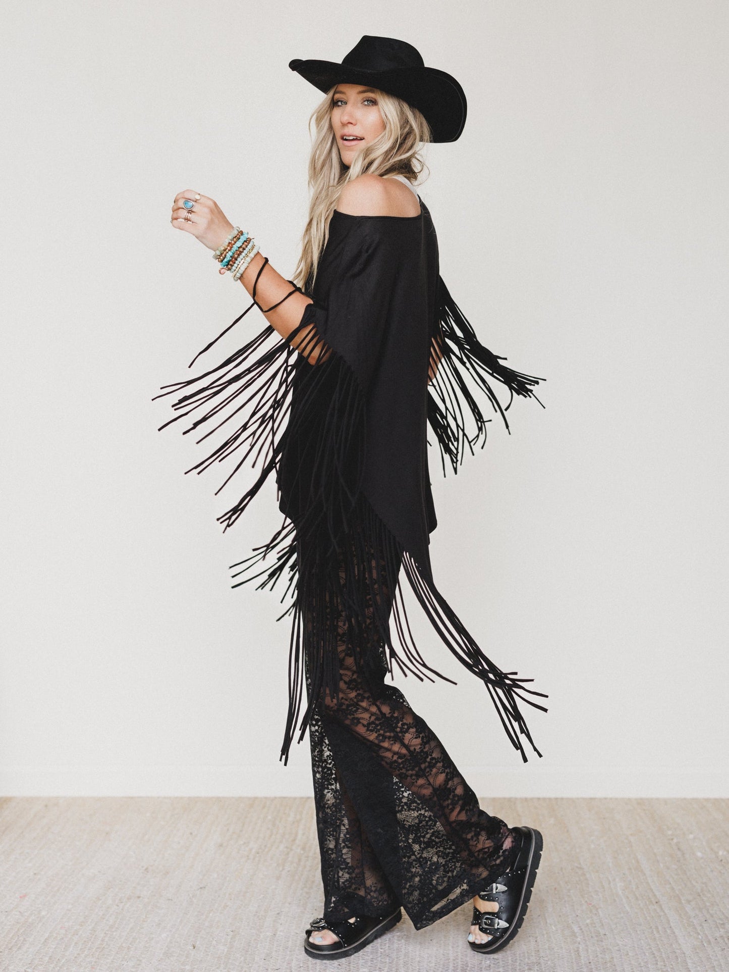 All In Time Lace Pants - Black