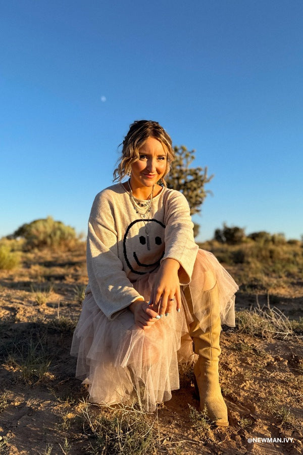 Boho Ballerina Skirt - Nude