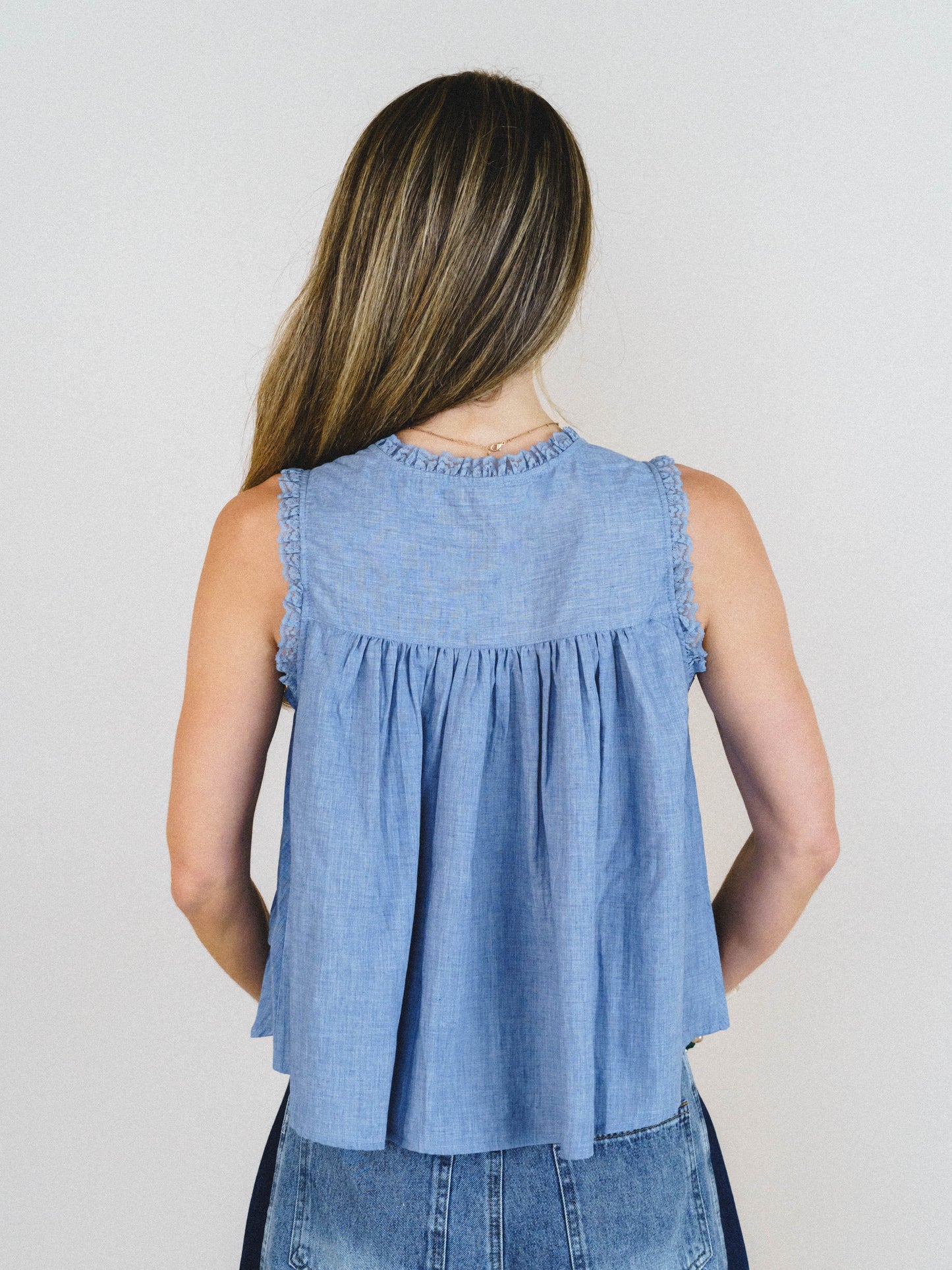 Soft Light Top - Denim Blue