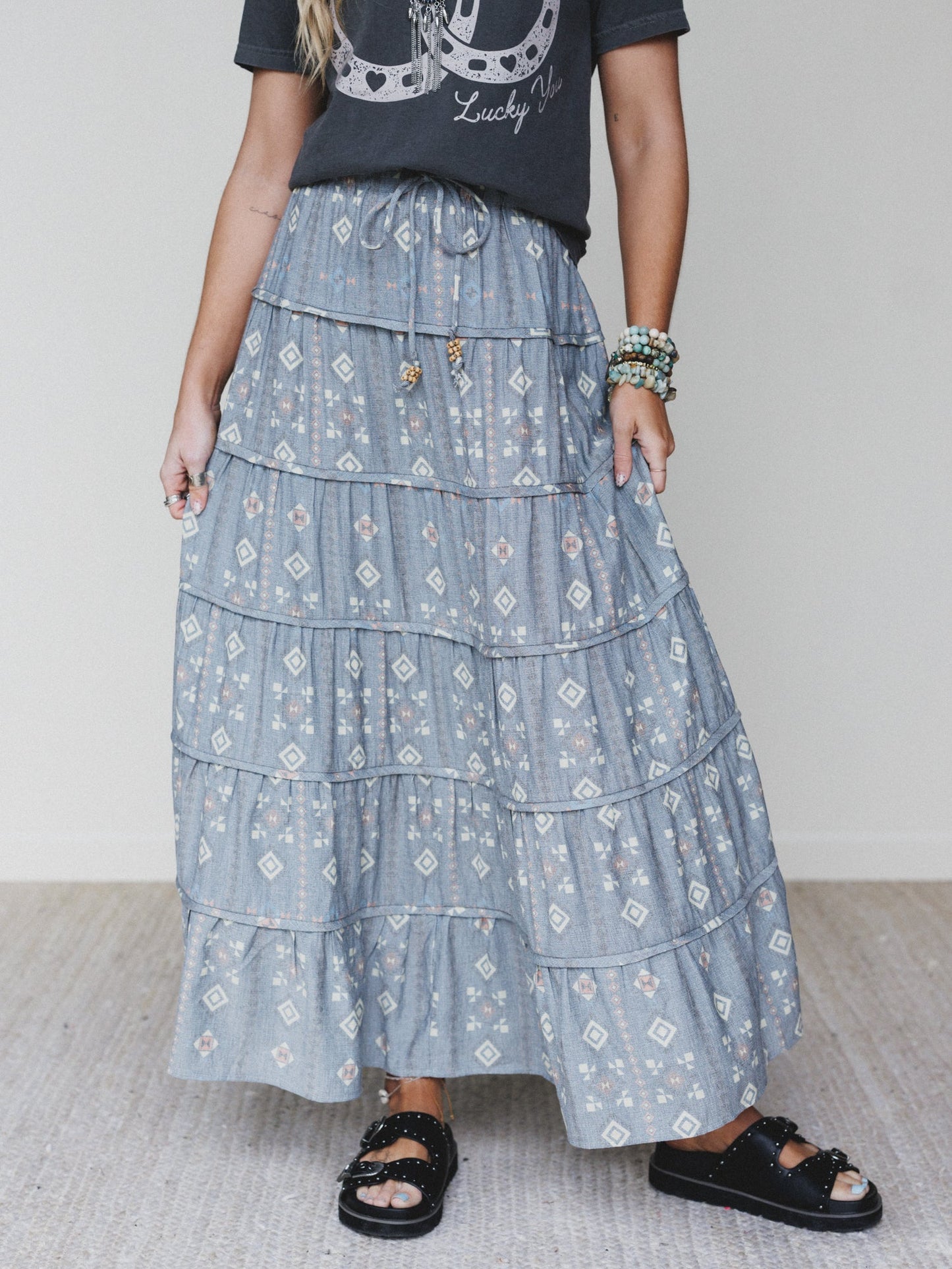 Timeless Love Maxi Skirt - Denim