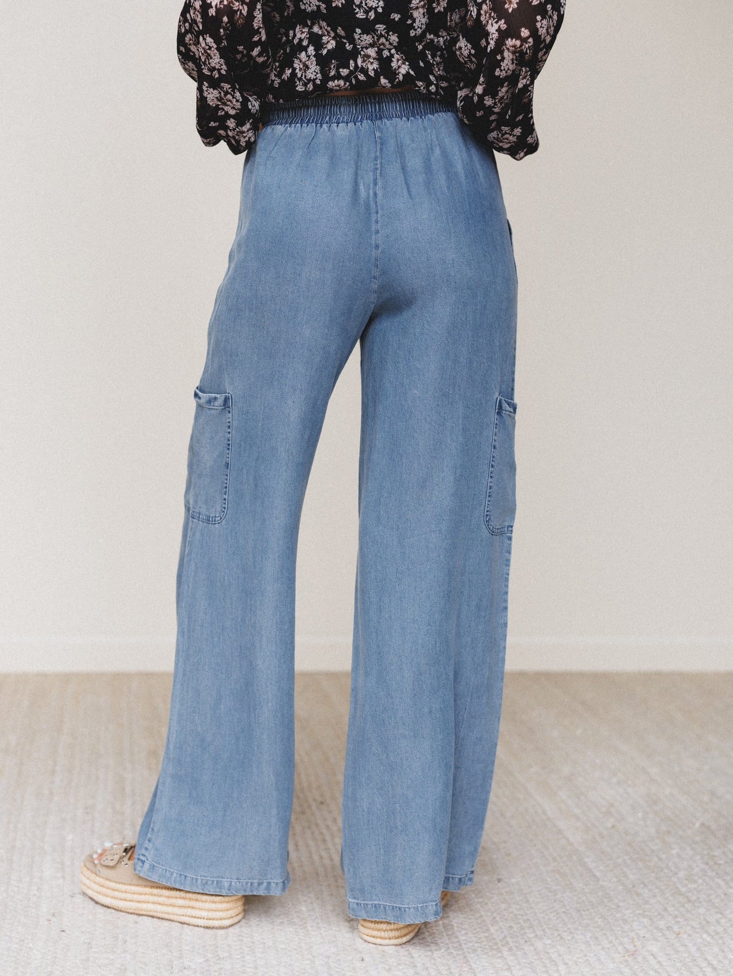 Mood Match Wide Leg Pants - Denim
