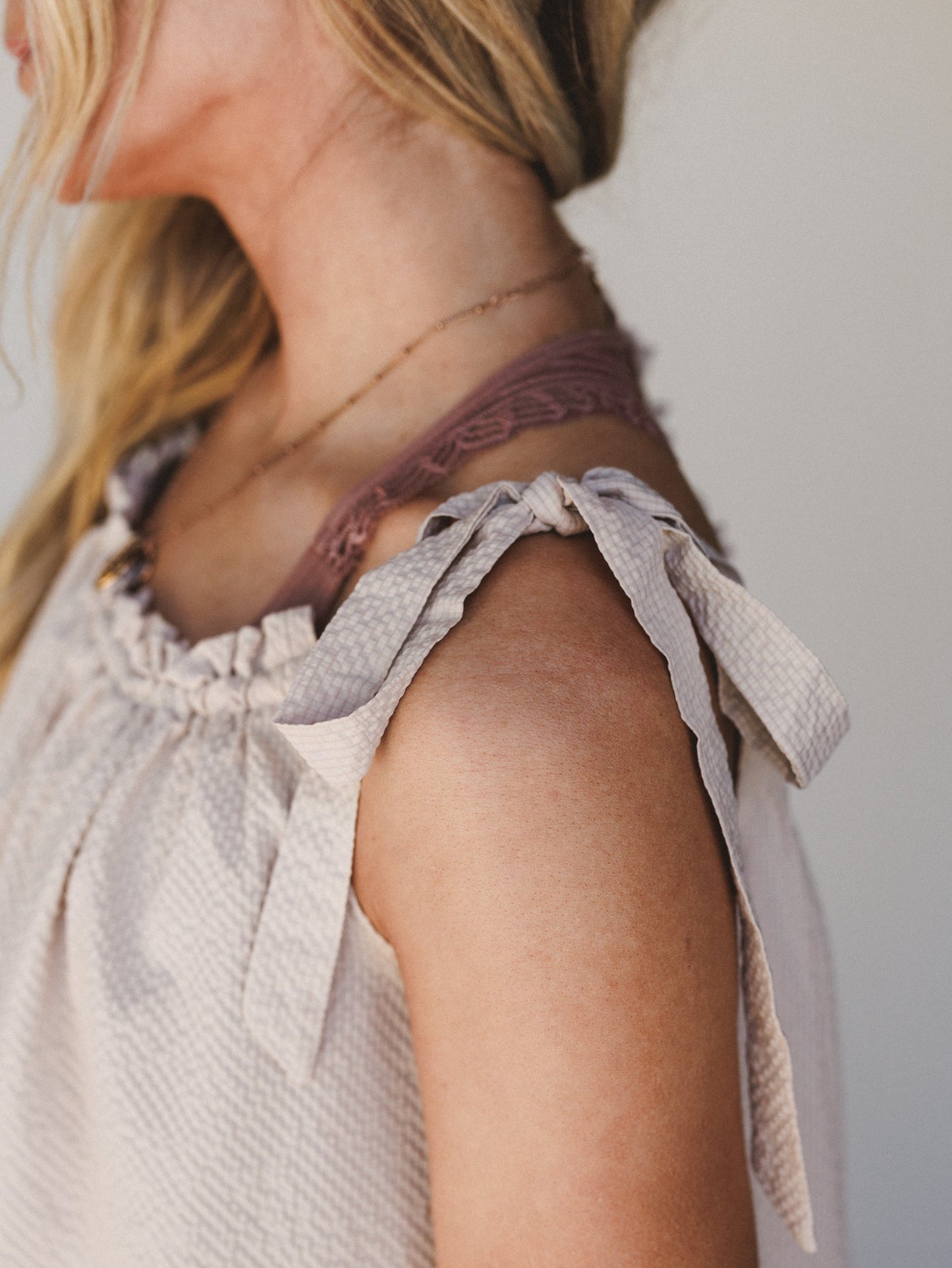 Sunrise Ruffle Tunic - Natural