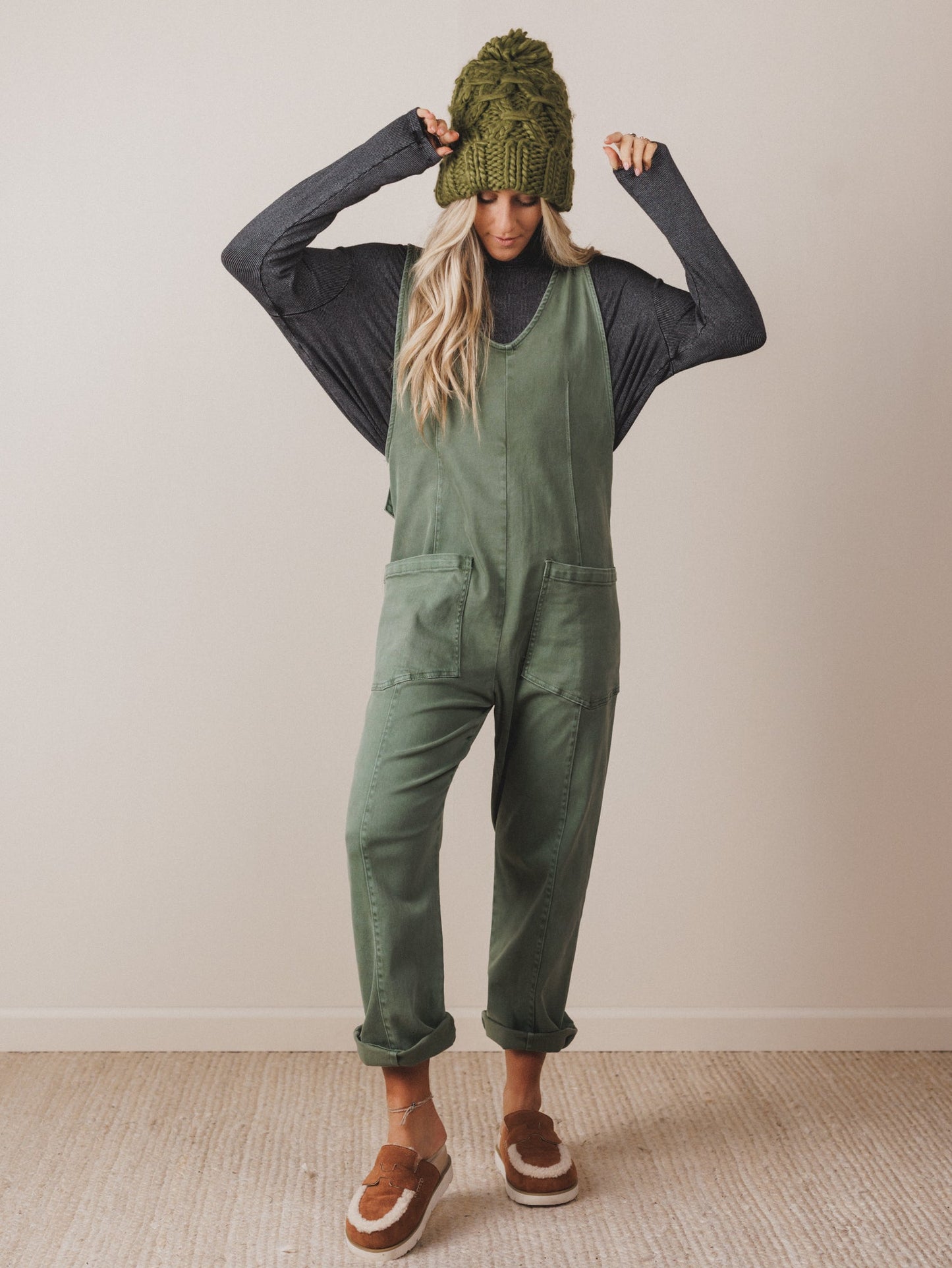 Riverbend Crossing Jumpsuit - Olive