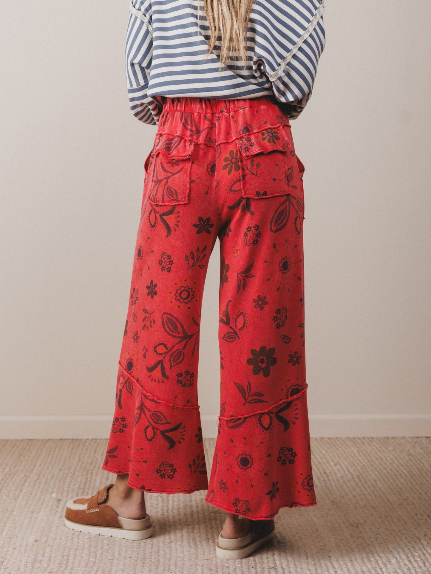 Groove Garden Pants - Red