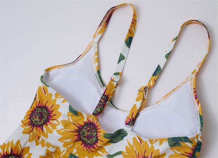 Print Slit Tankini Set