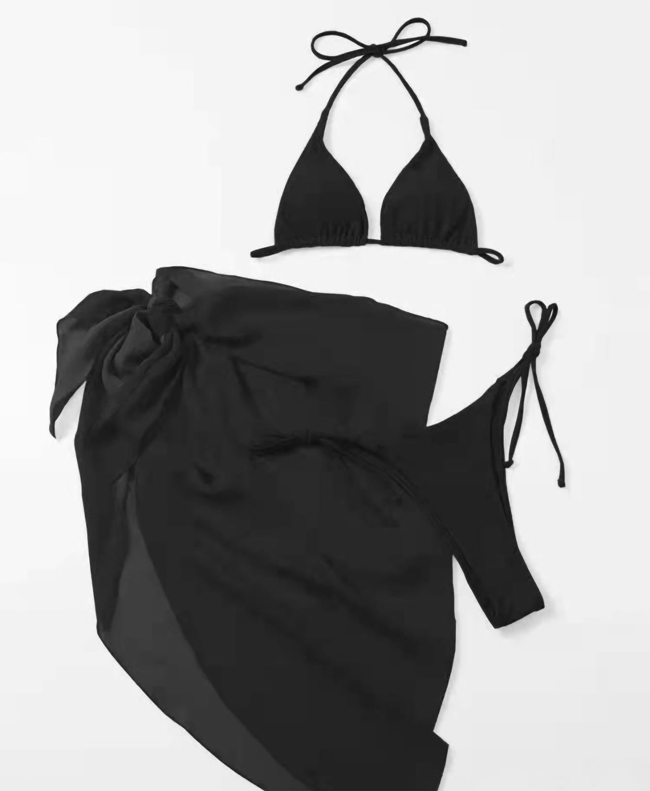 Solid Bikini Set