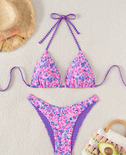 Reversible Print Bikini Set