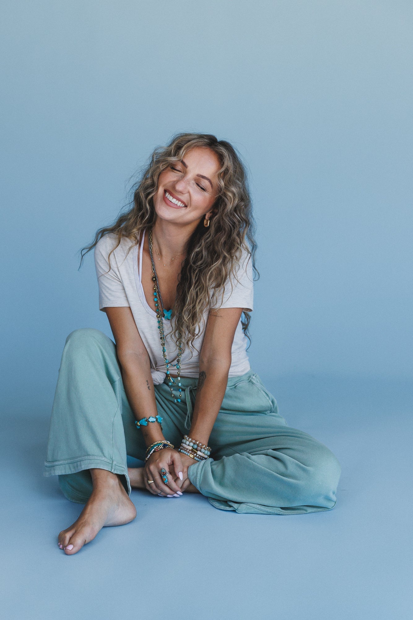 So Comfy Wide Leg Pant Cropped Length - Sage