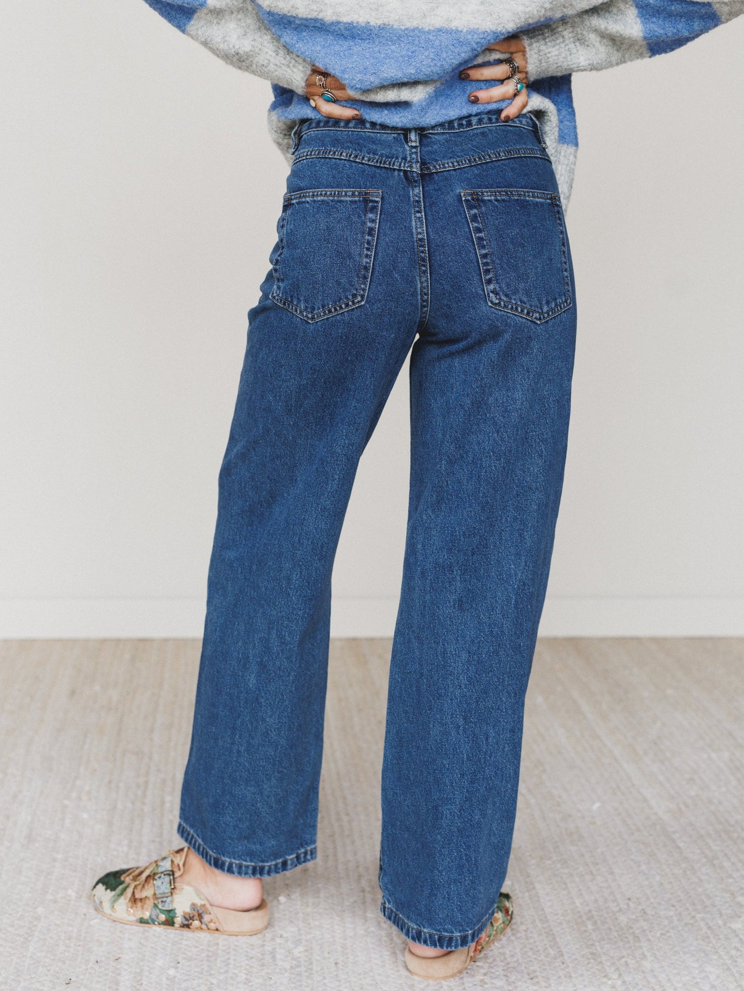 Lucky Rider Wide Leg Jeans - Denim