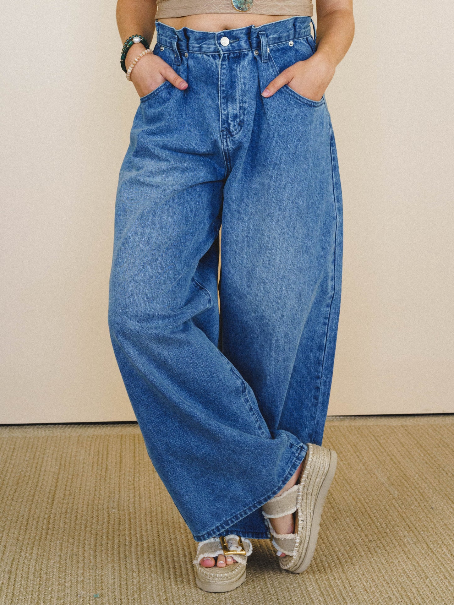 Jenny Cool Trouser Jeans - Denim Blue