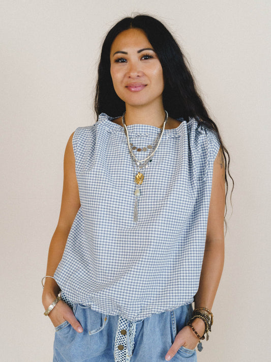 Golda Blouse - Navy