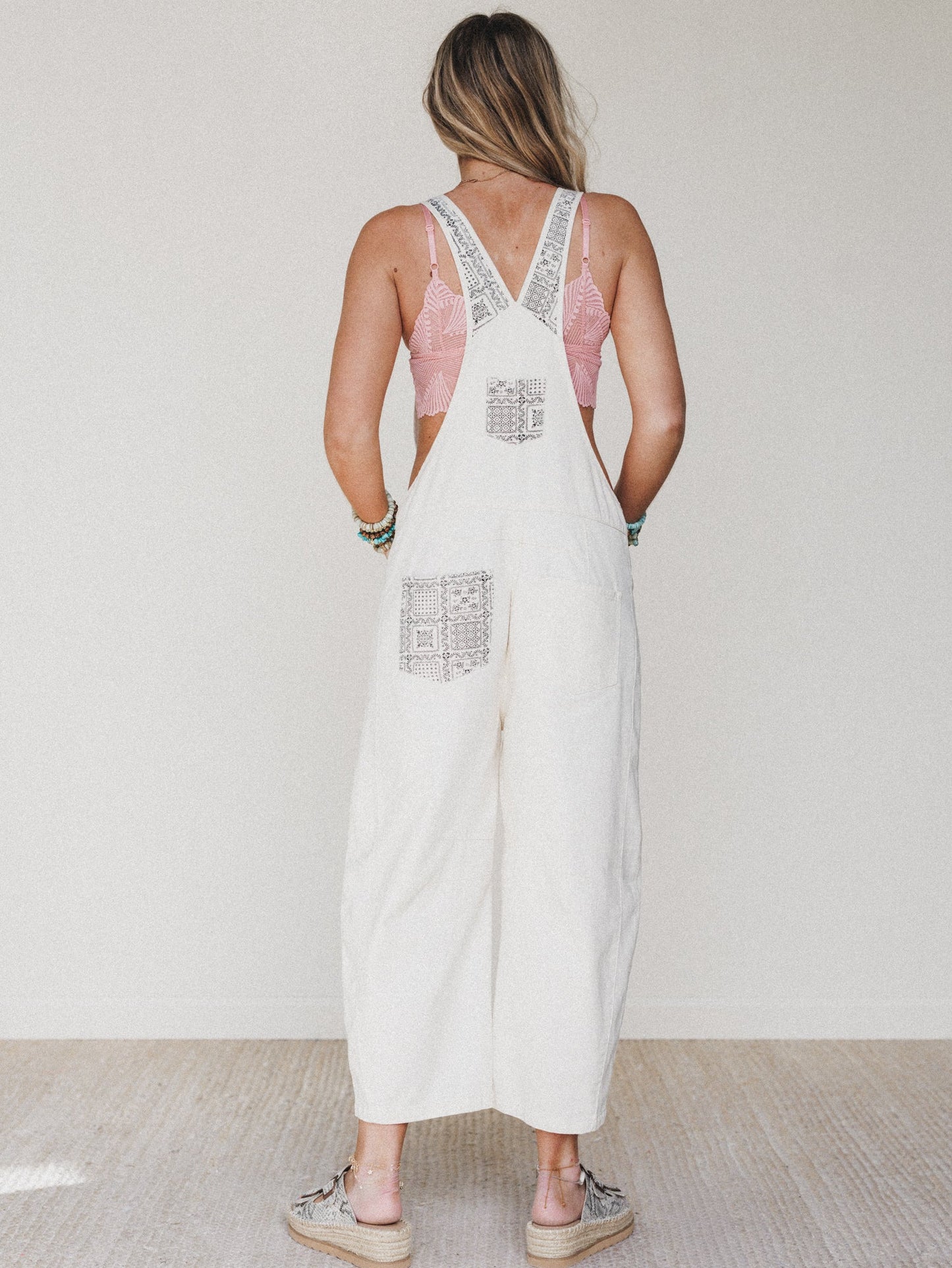 The Nest Easy Sunday Overalls - Ecru