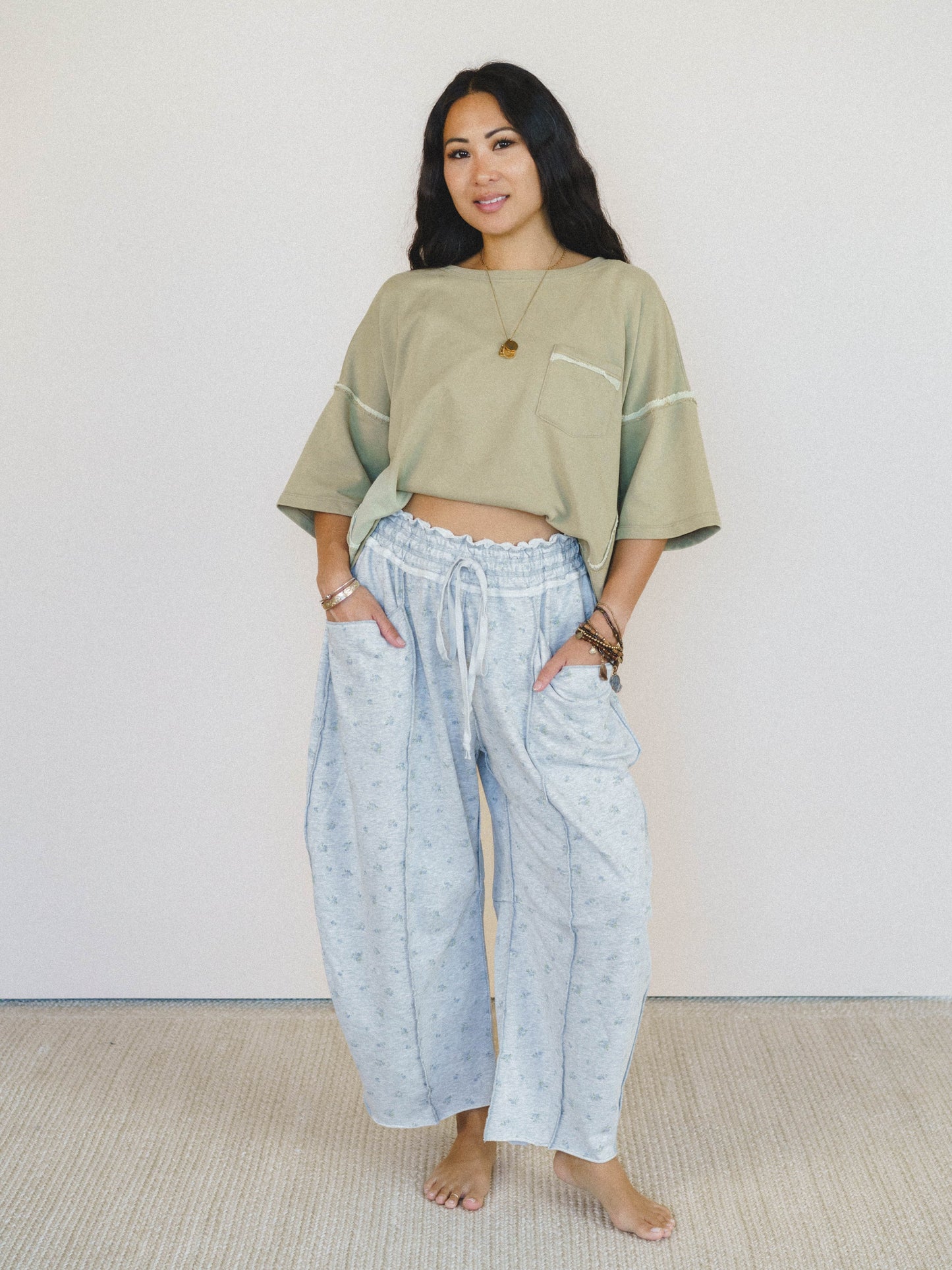 New in Town Pants - Heather Gray