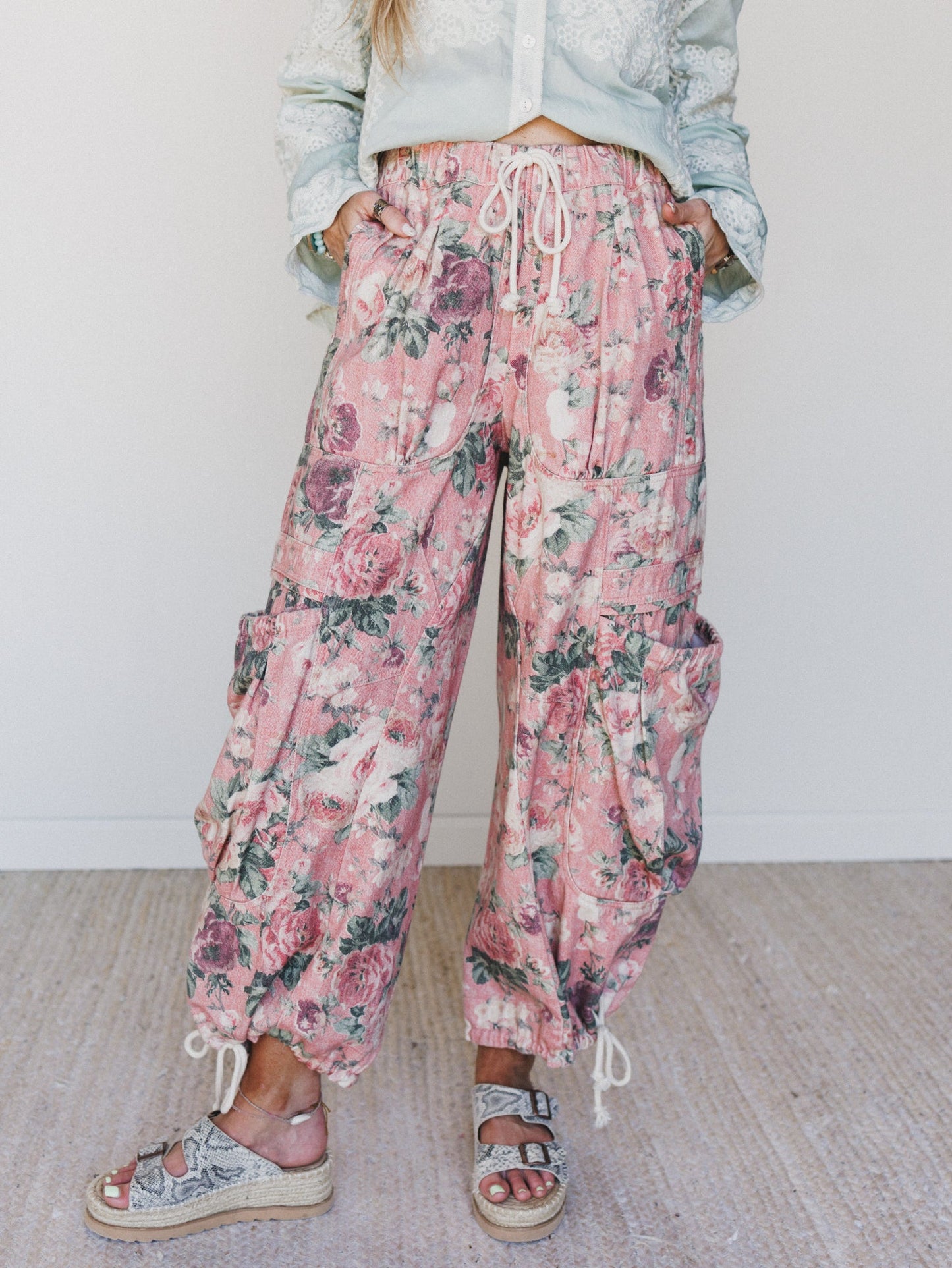 Flower Party Pants - Pink
