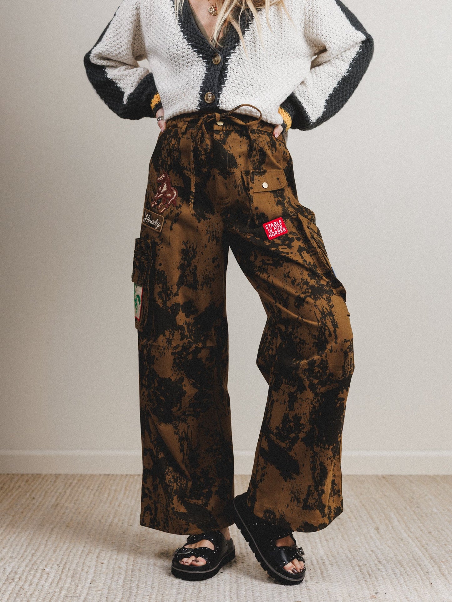 Cowgirl Song Cargo Pants - Golden Brown