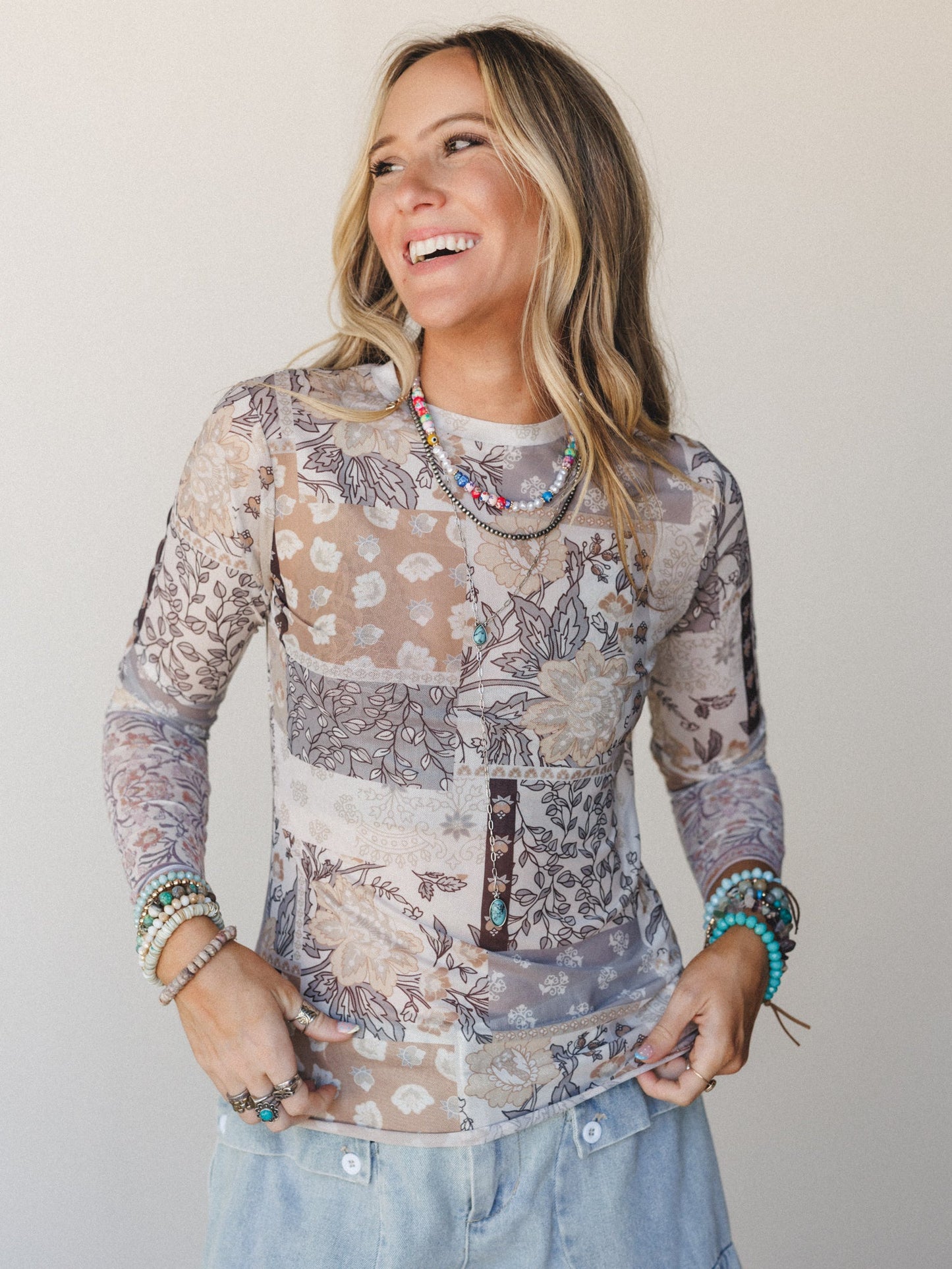 The Nest Perfect Match Layering Top - Mocha Beige