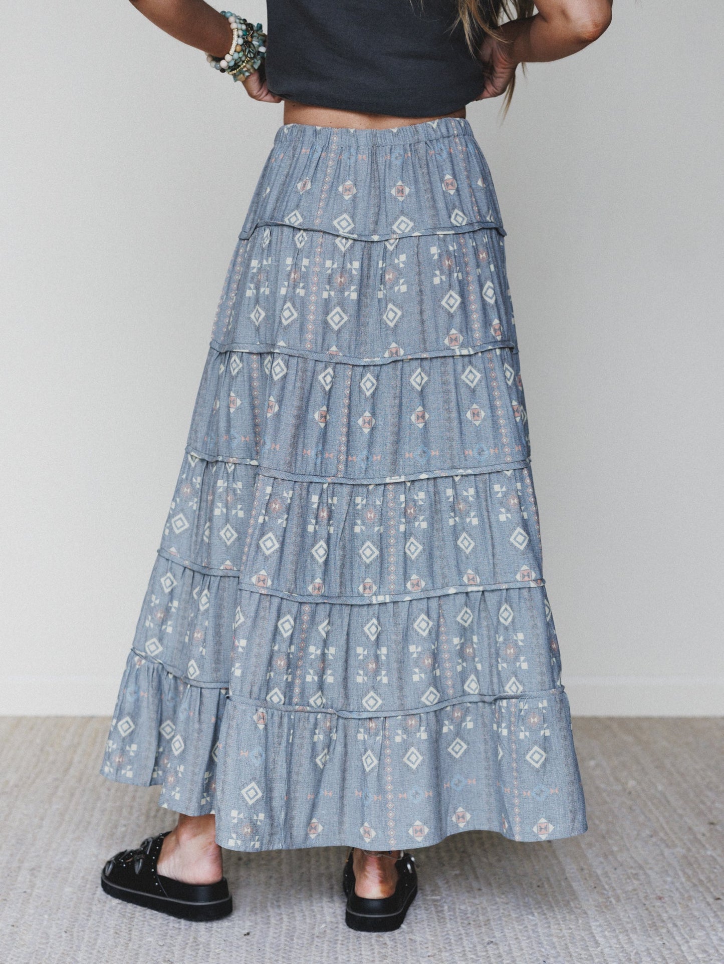 Timeless Love Maxi Skirt - Denim