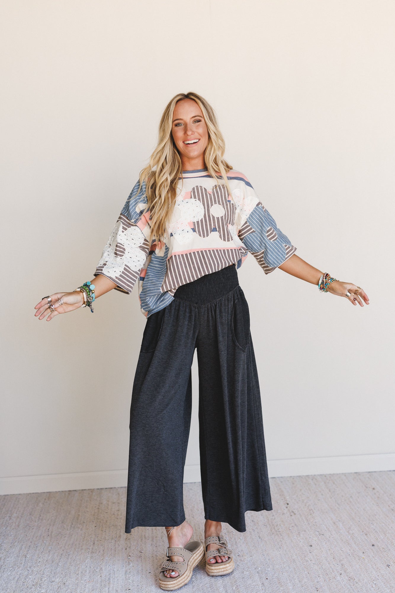 The Nest My Time Pants - Heather Charcoal