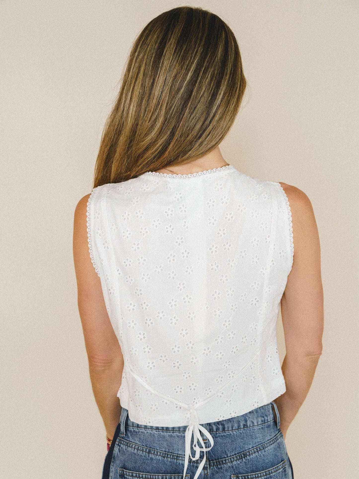 Garden Girl Top - Ivory