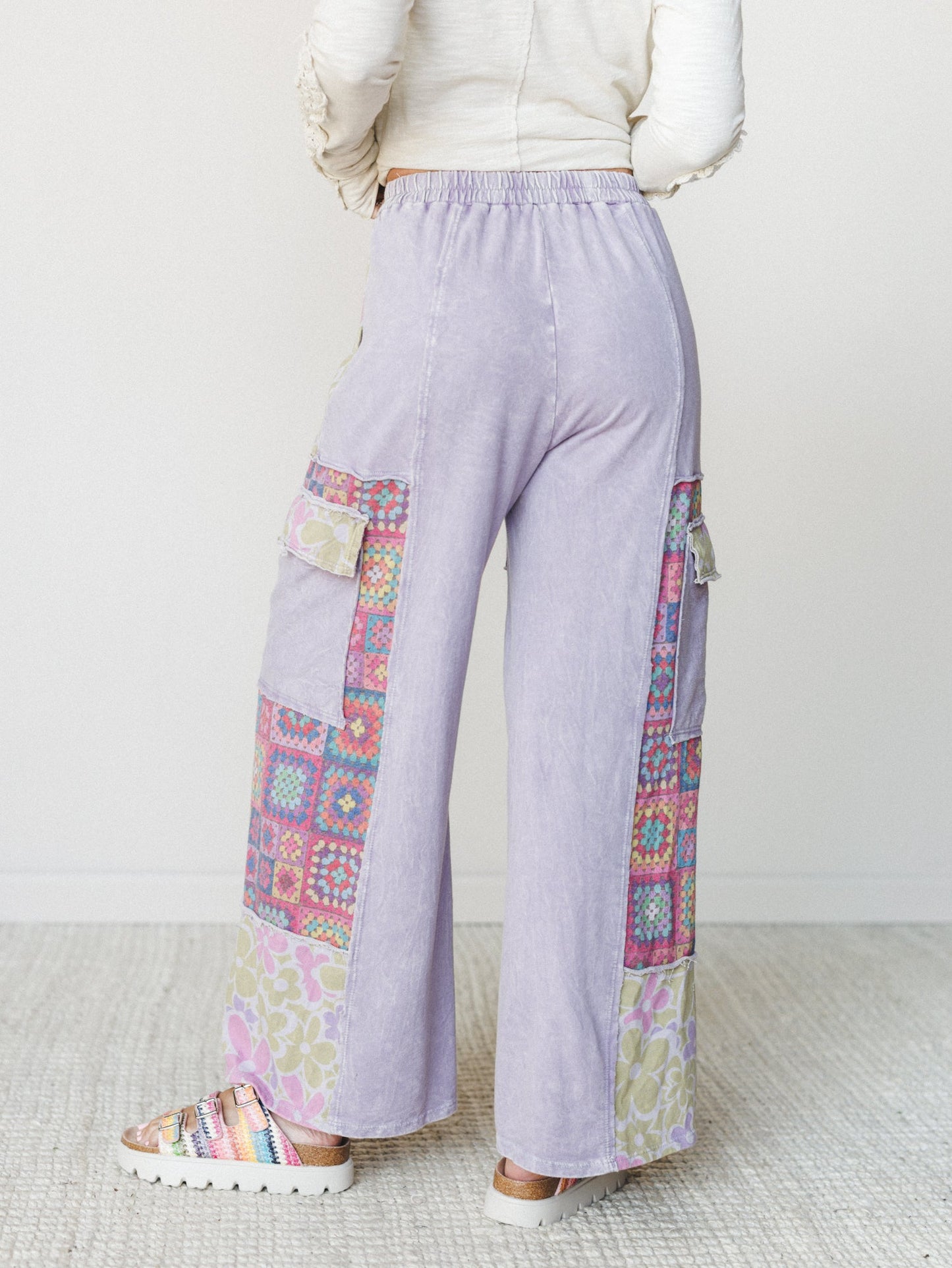 Desert Collage Pants - Moonbeam
