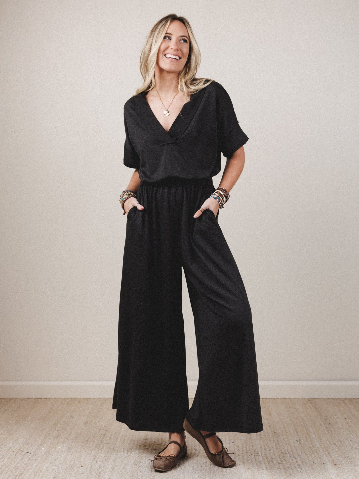 The Nest On The Go Jumpsuit - Charcoal