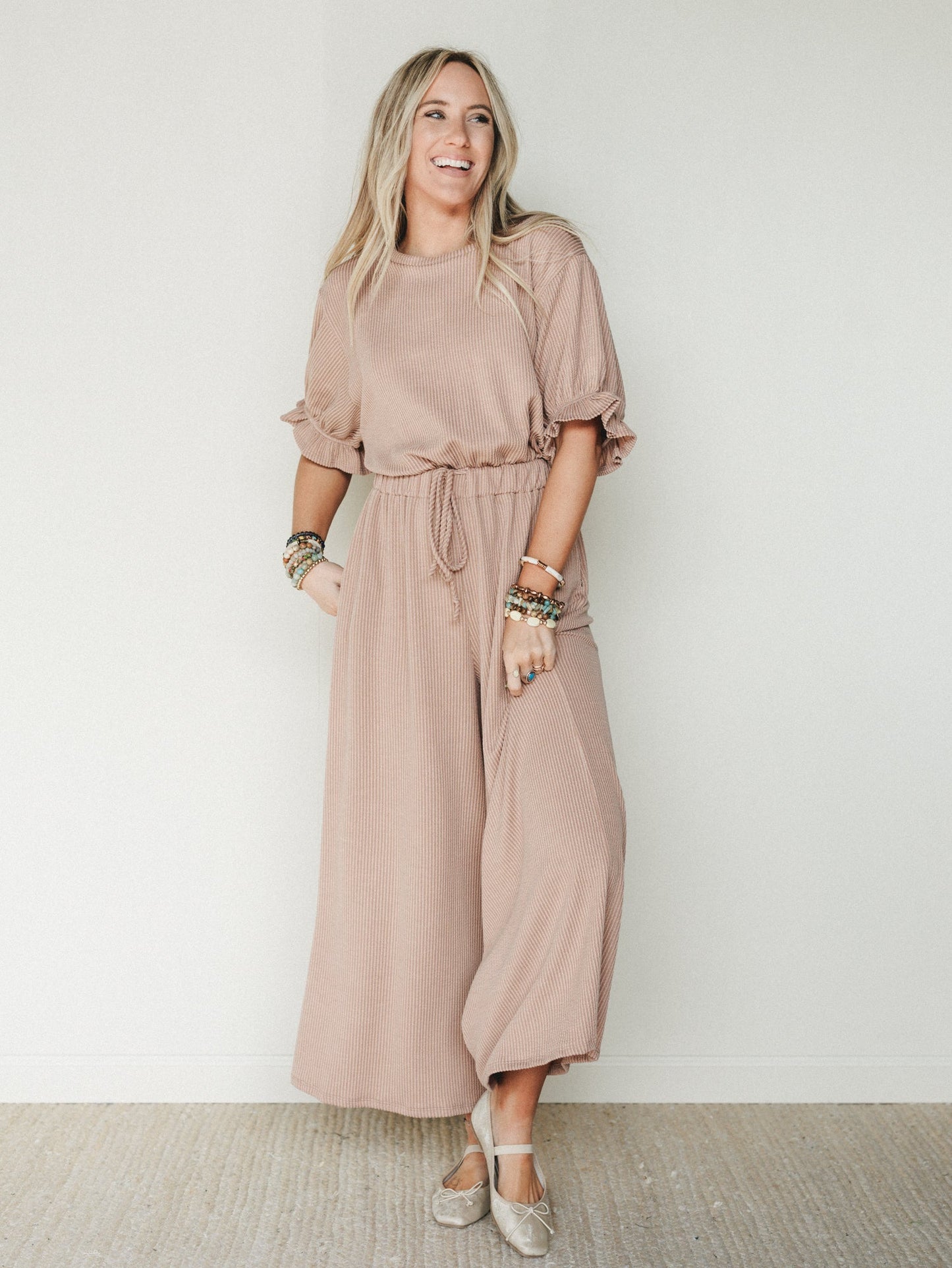 The Nest Open Sky Jumpsuit - Peanut Butter