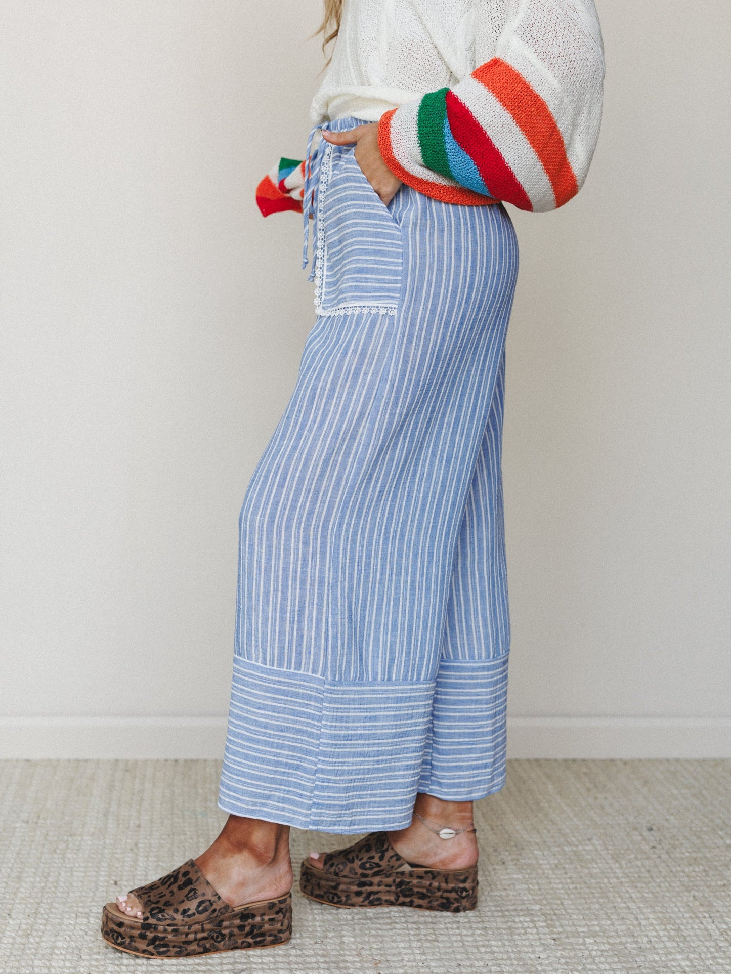 The Nest Easy Sunday Pants - Chambray