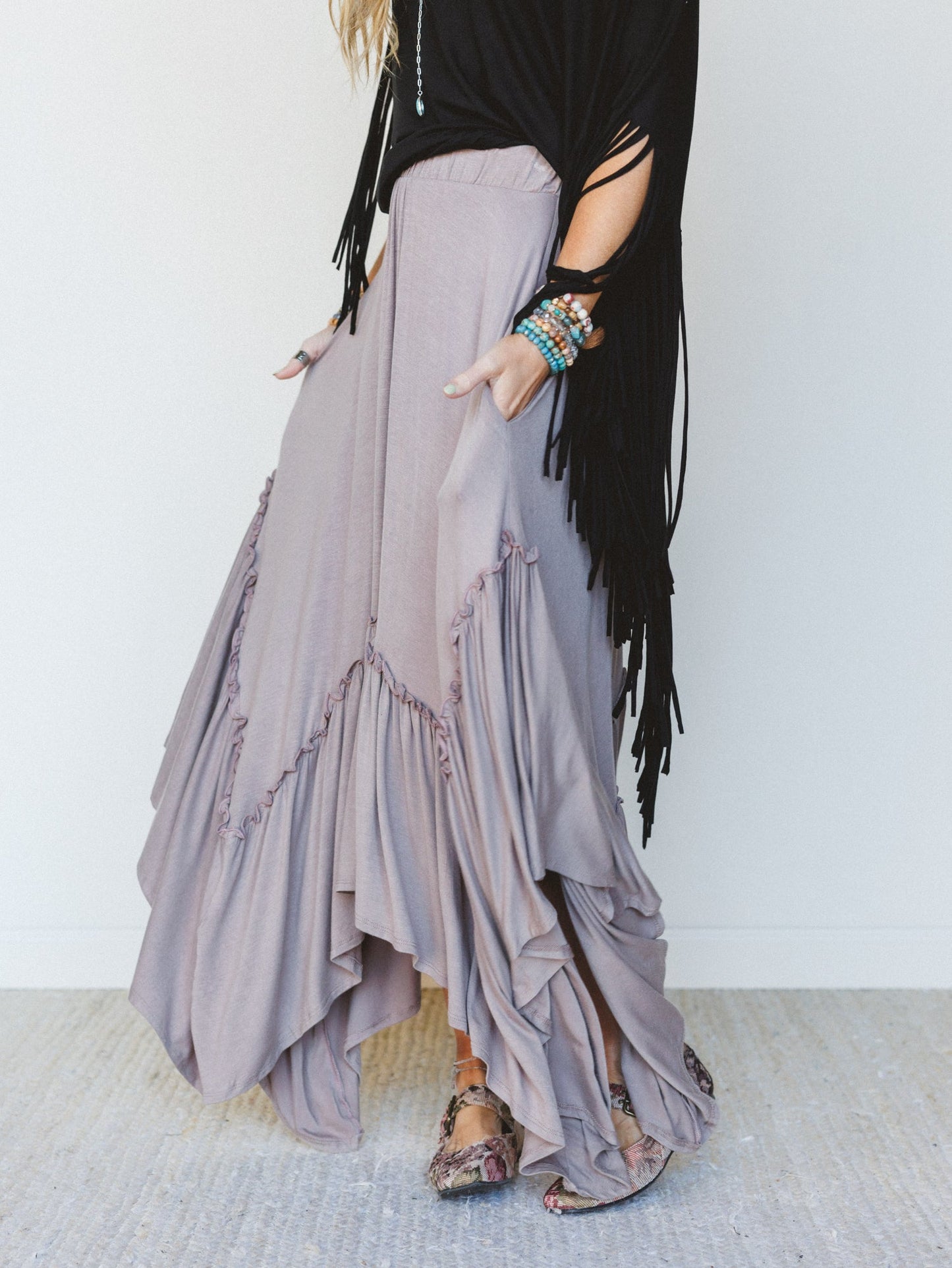 The Nest Forever Beauty Maxi Skirt - Mushroom