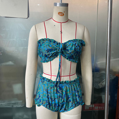 Retro Stripe Bikini Set