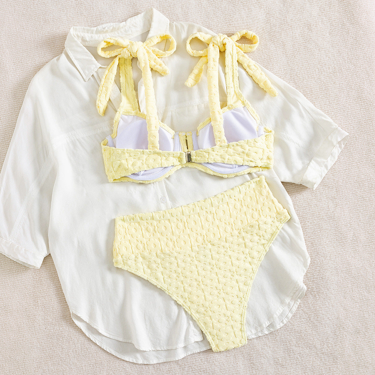 Two-Piece Slit Bikini Set