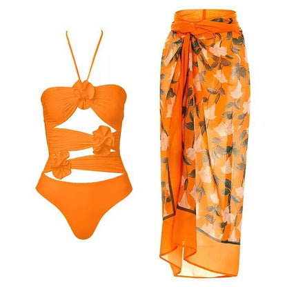 Solid One-Piece Swimsuit
