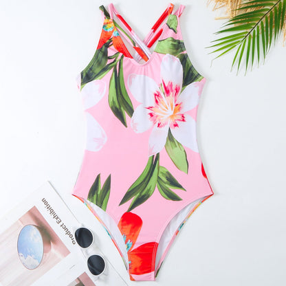 Solid One-Piece Swimsuit