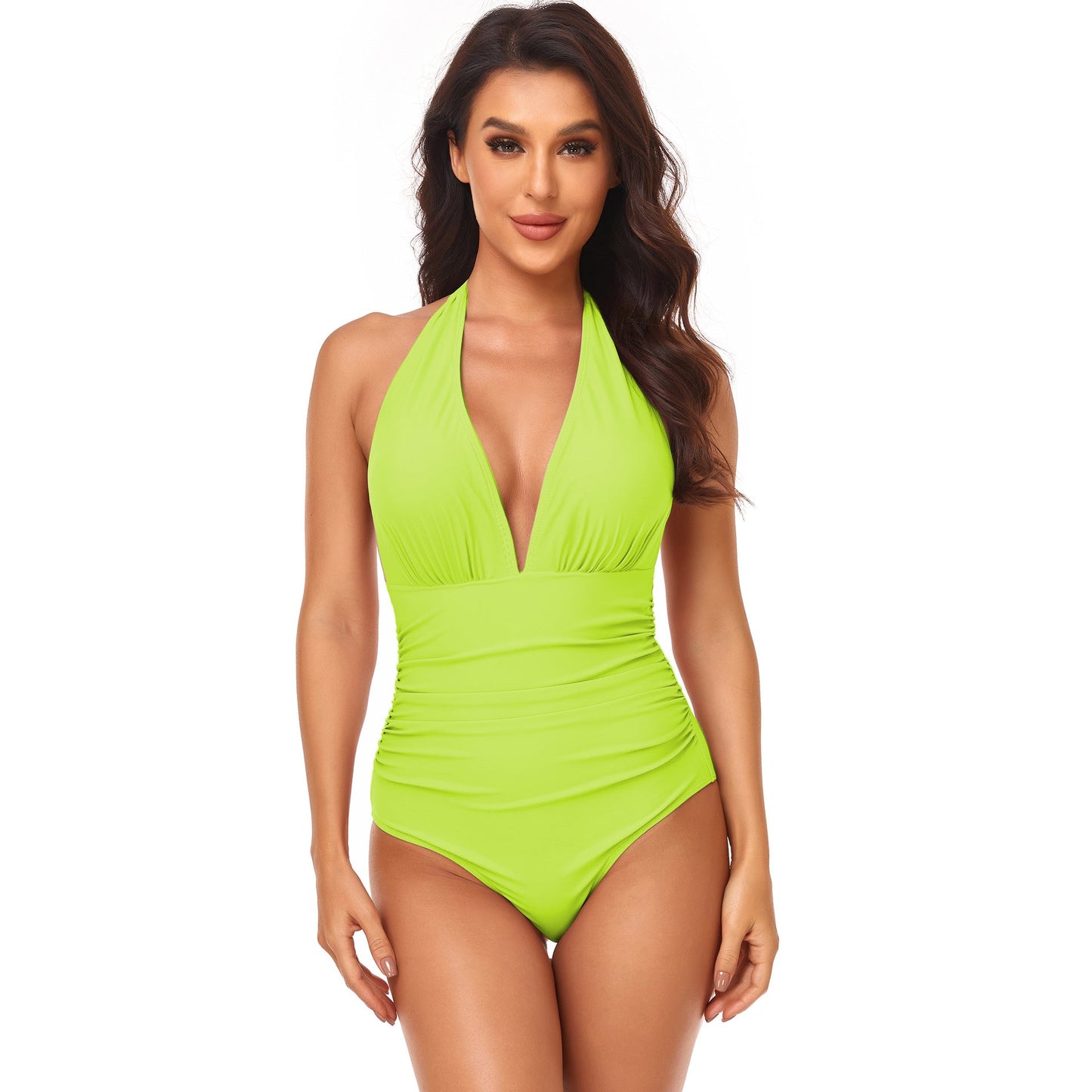 Solid One-Piece Swimsuit