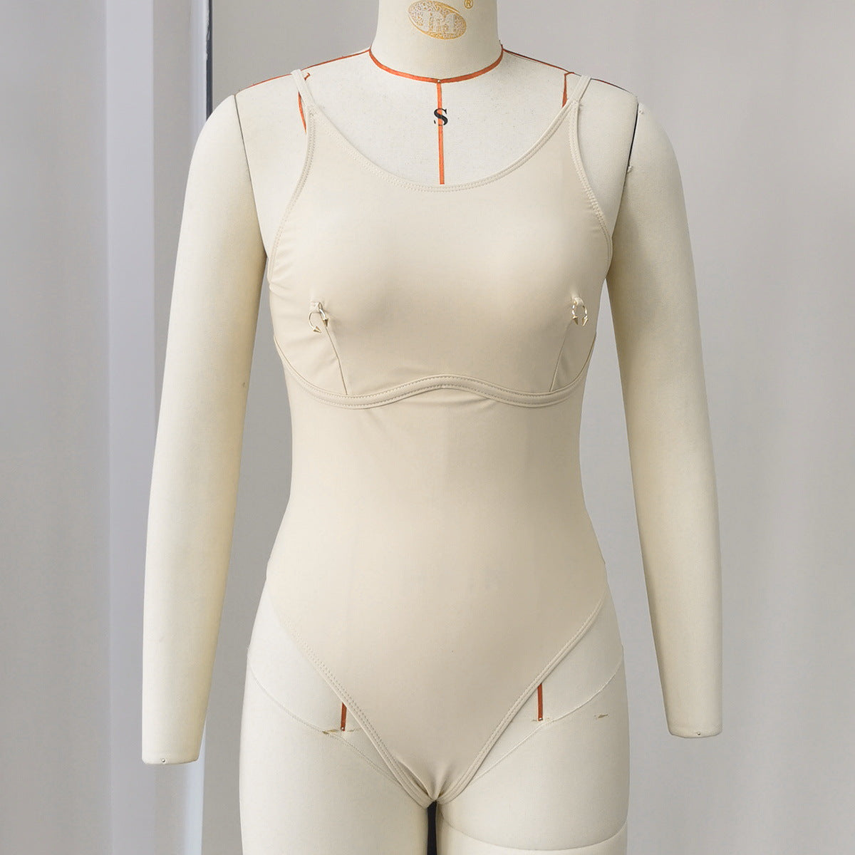 Solid One-Piece Swimsuit