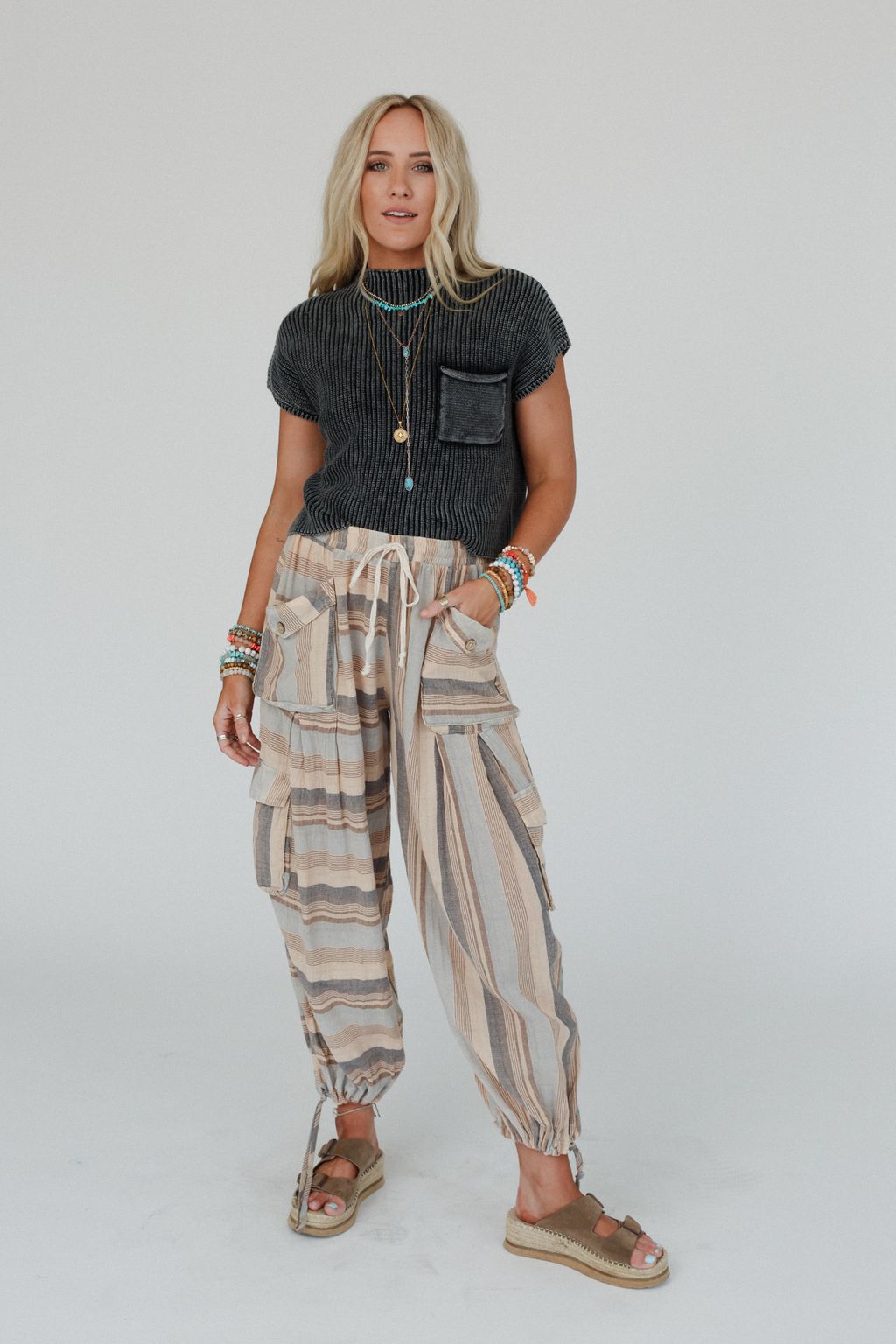 Perfect Journey Wide Leg Pants - Natural