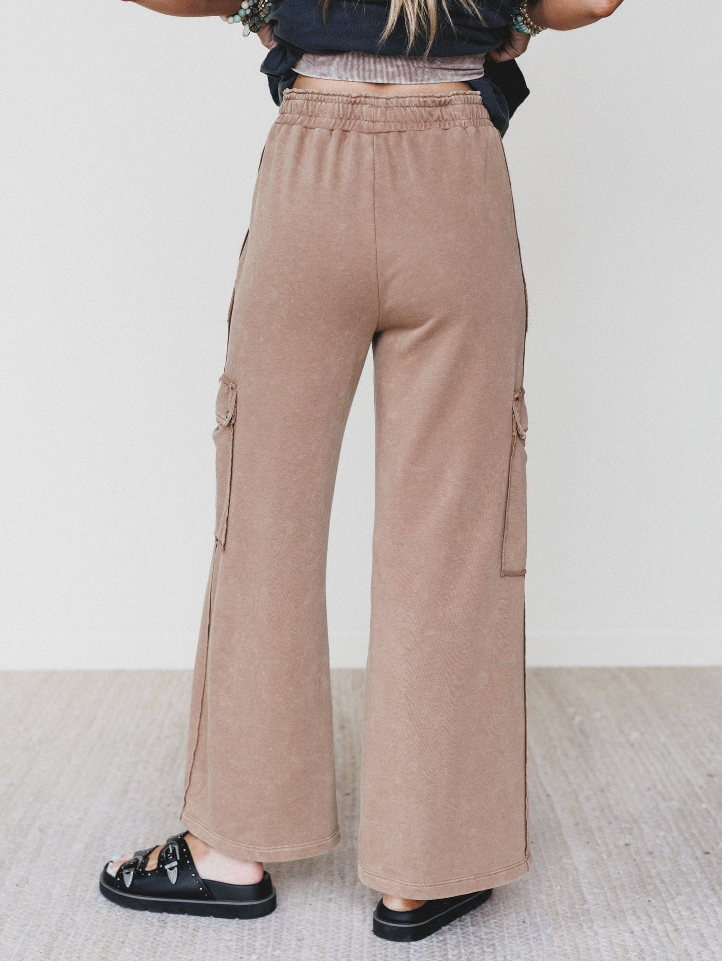 It's a Match Wide Leg Pants - Mocha Mousse
