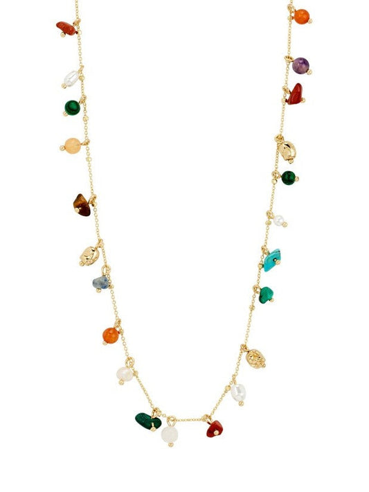 PILGRIM Between Stone Charm Necklace