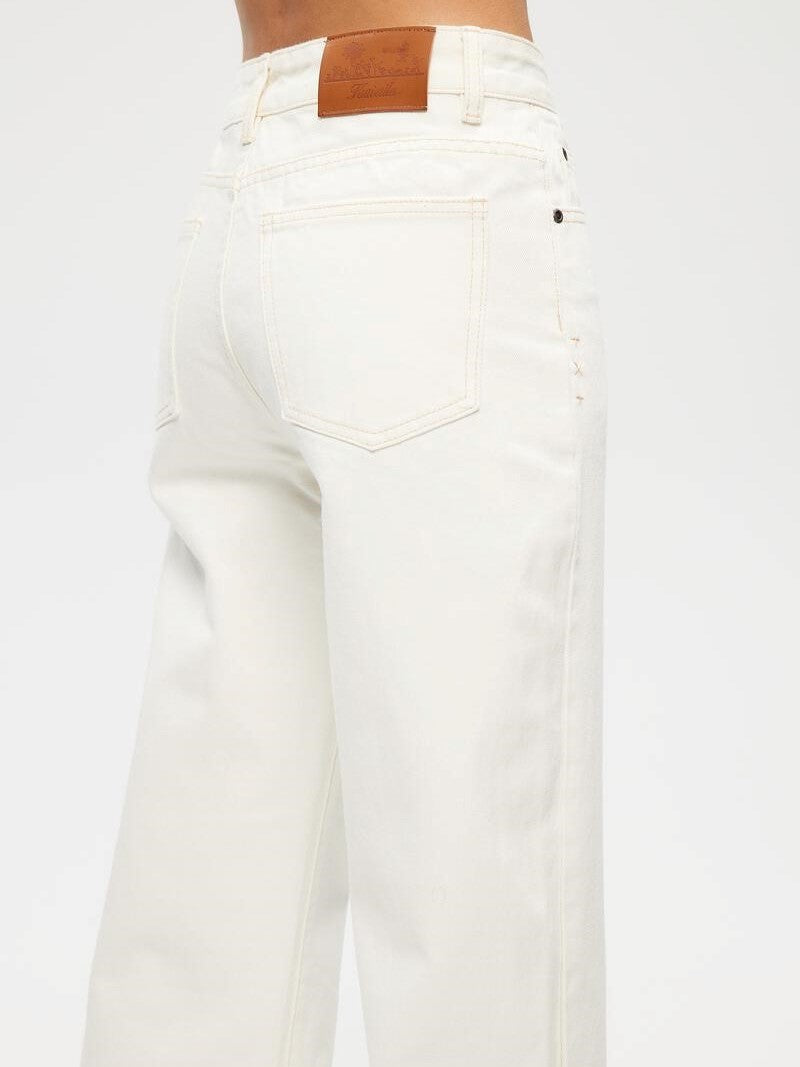 KUWALLA Wide Leg High Rise Denim