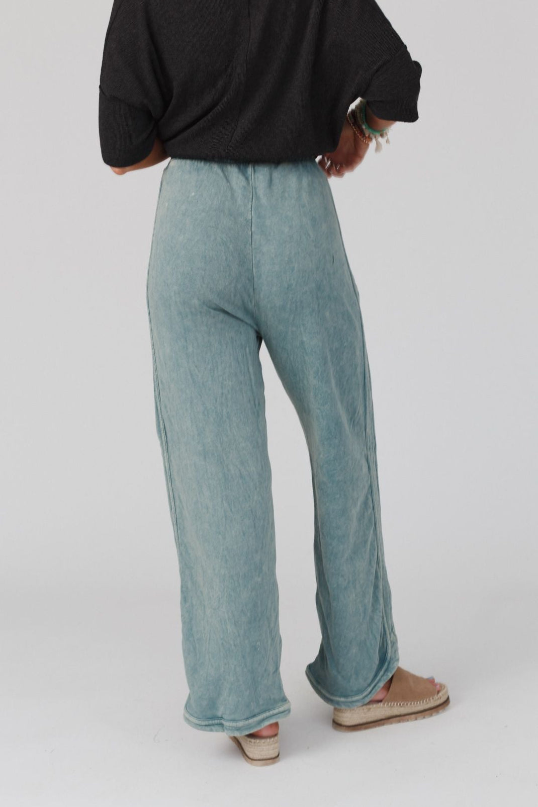 So Comfy Wide Leg Pant Full Length - Teal