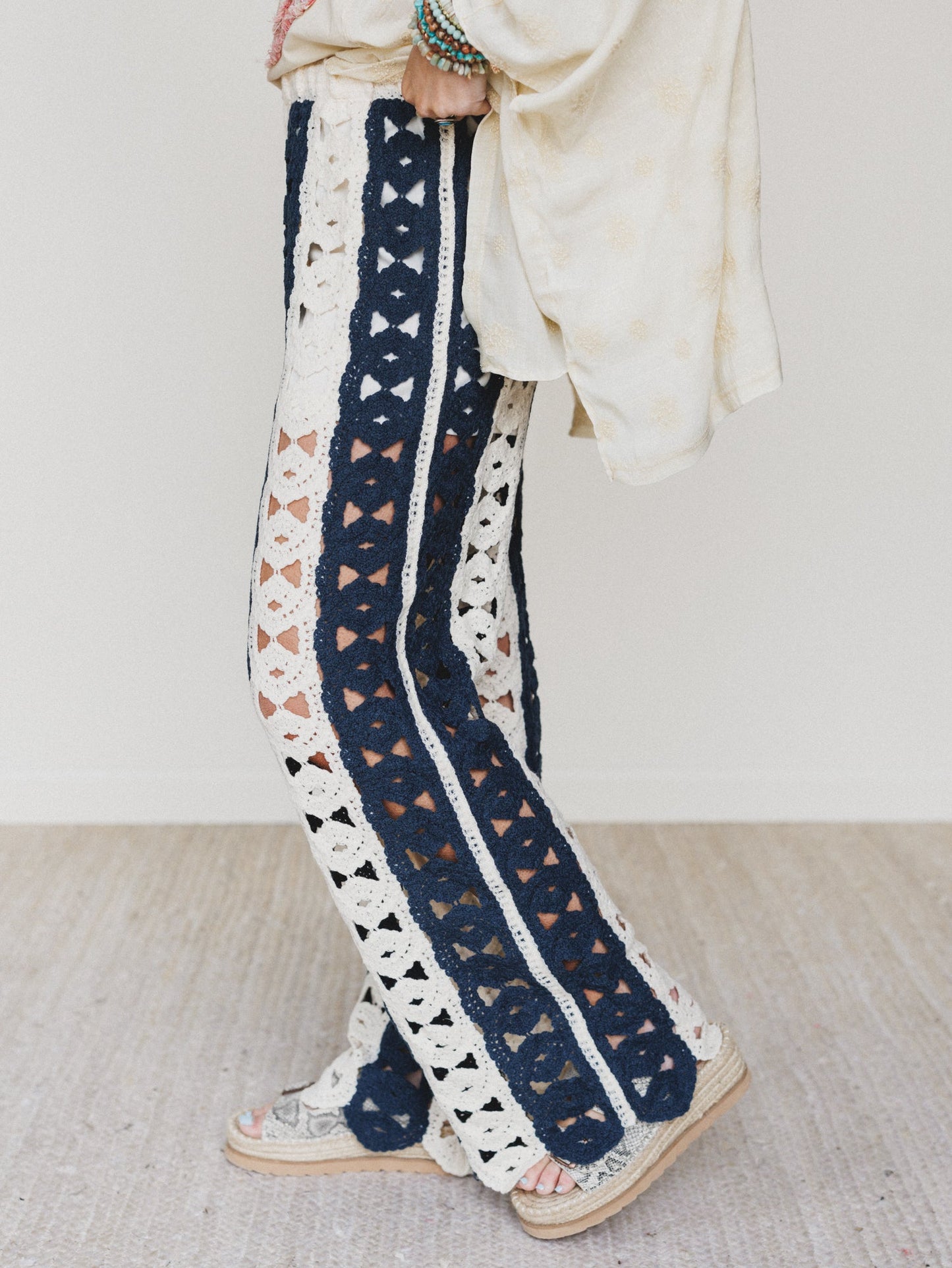 Seaside Pants - Natural Navy
