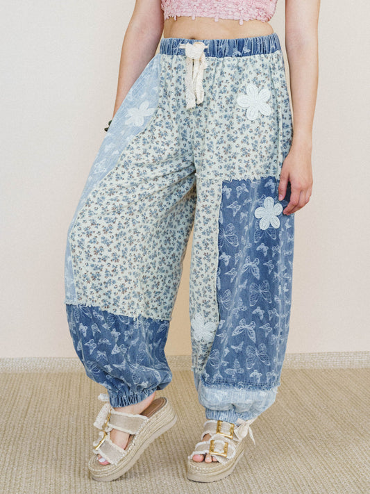 Sweet Harmony Pants - Blue Butterfly Multi