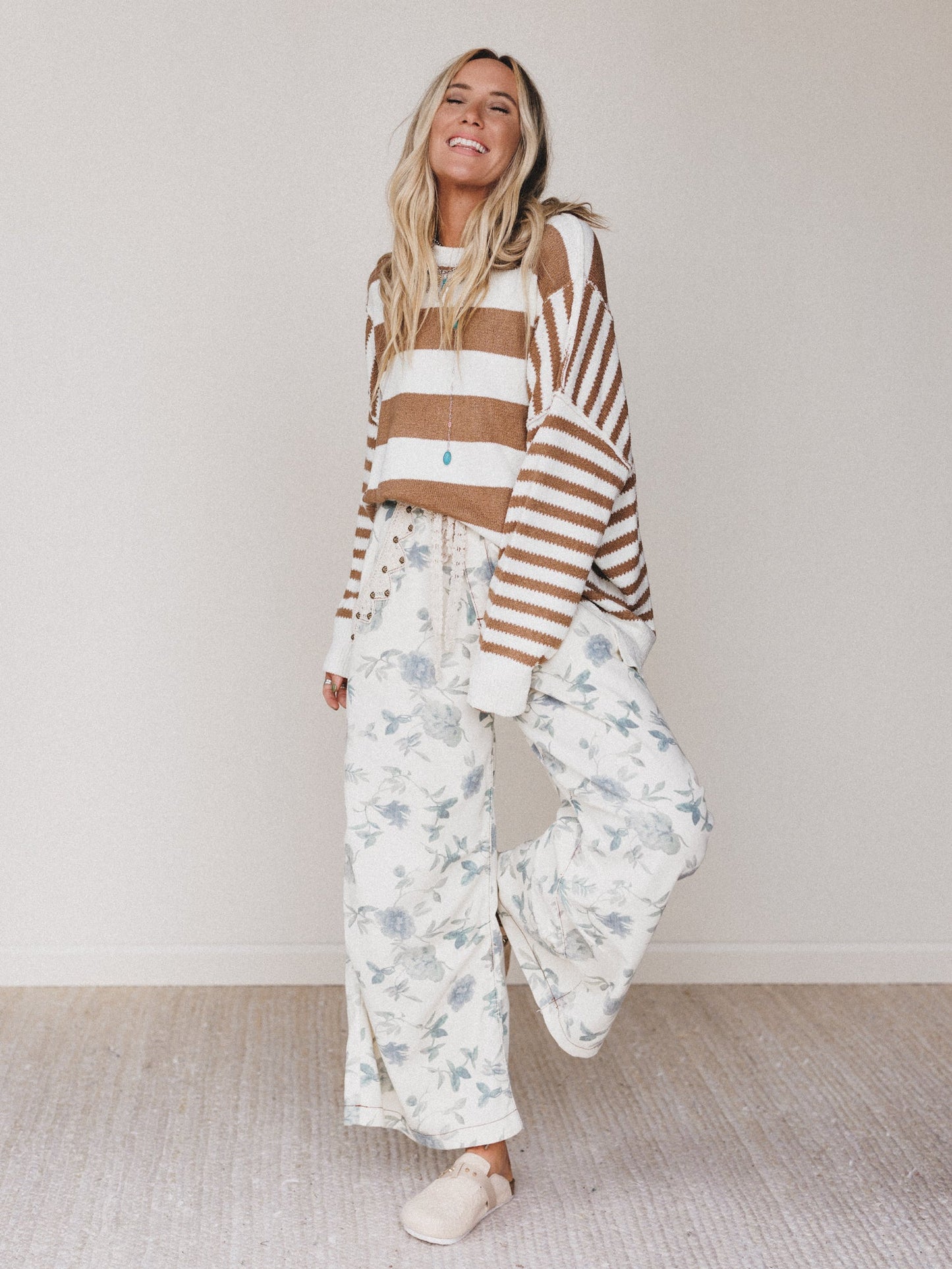 Softest Wild Wide Leg Pants - Cream