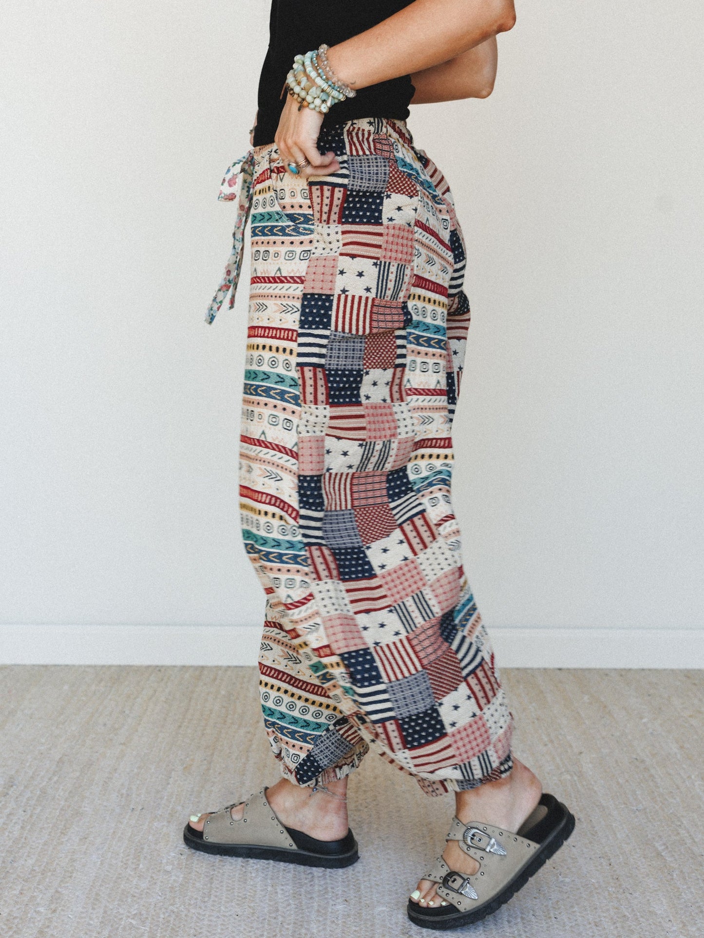 Hometown Effect Pants - Almond Multi