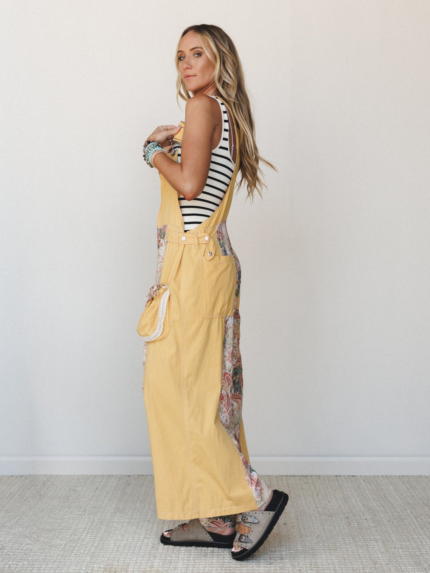 Soak up the Sun Overalls - Dandelion