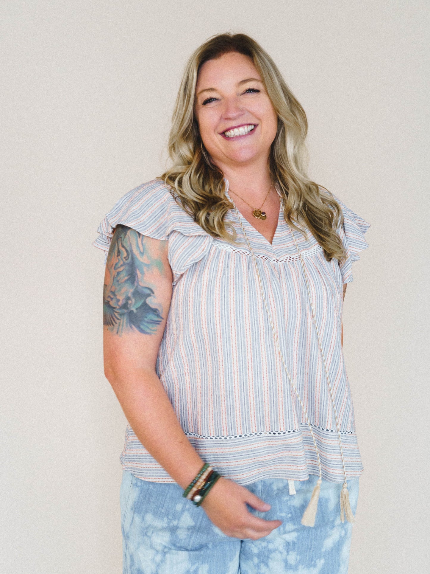 Meadow Sunrise Blouse
 - Denim