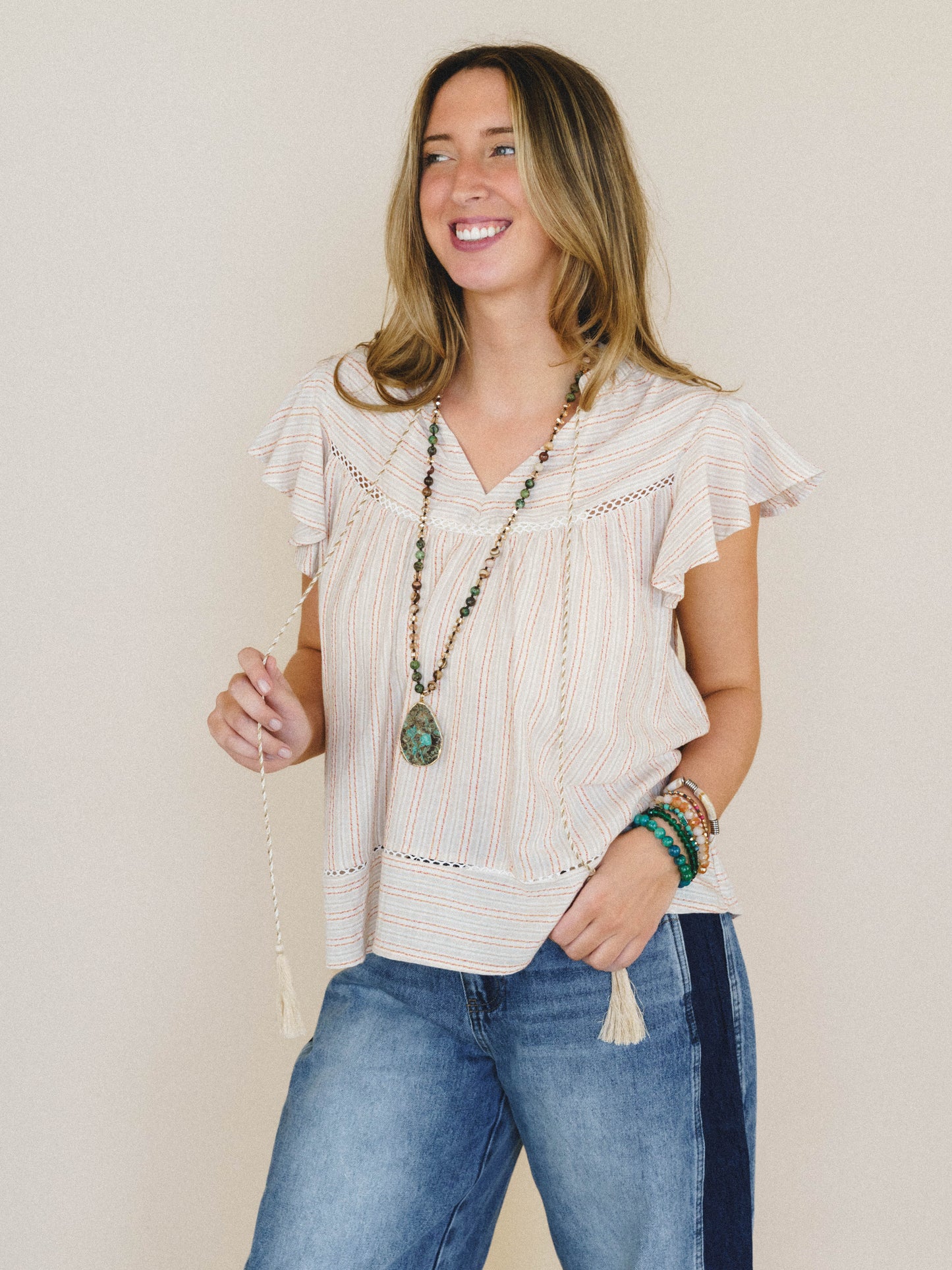 Meadow Sunrise Blouse
 - Oatmeal