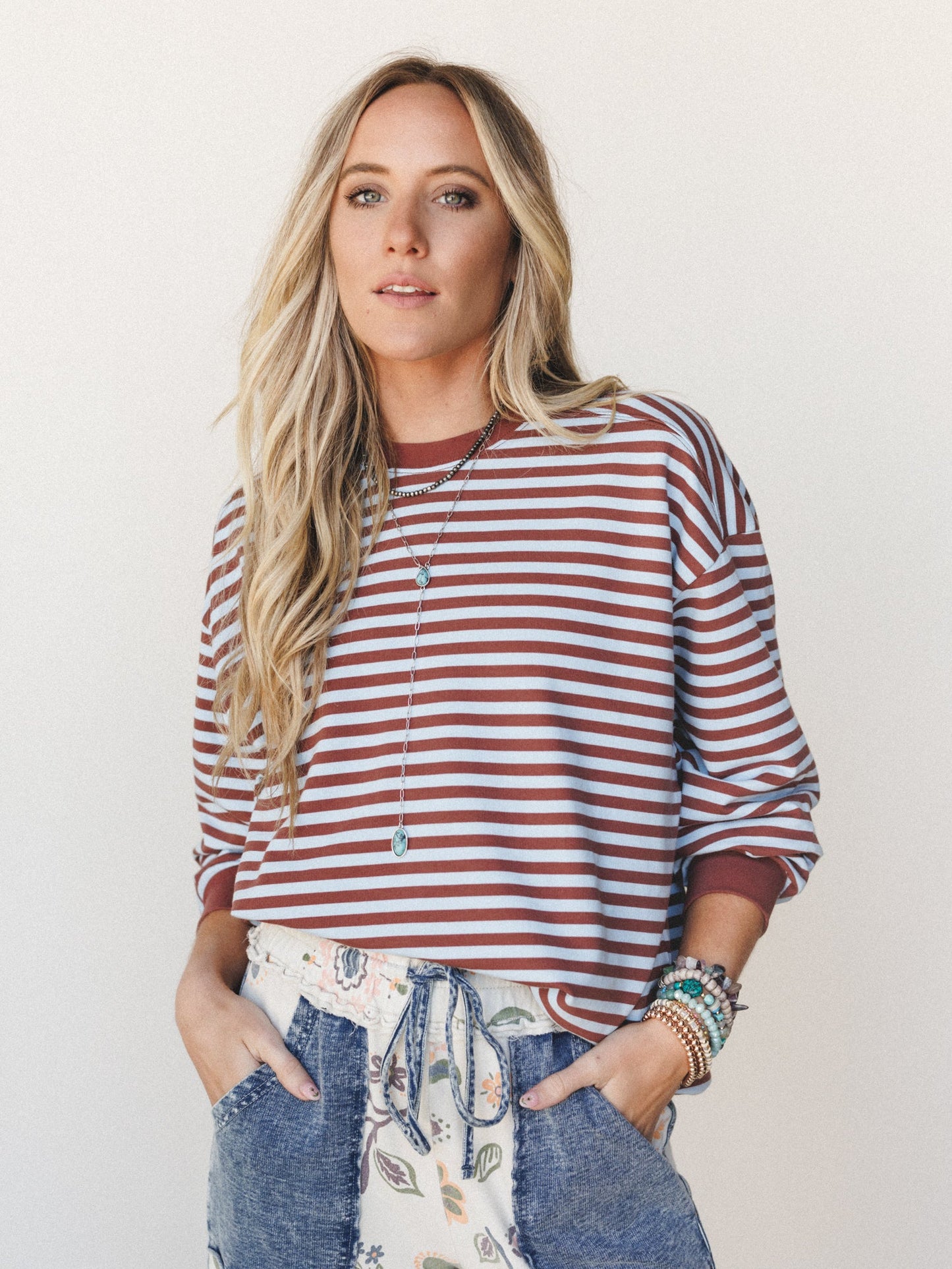 Now and Forever Pullover - Brown