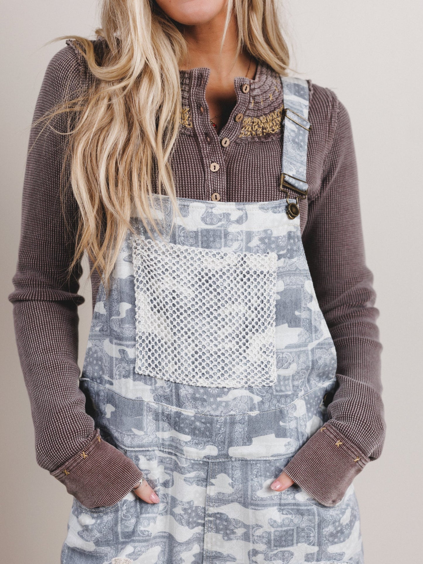 Camo Calling Overalls - Almond Camo