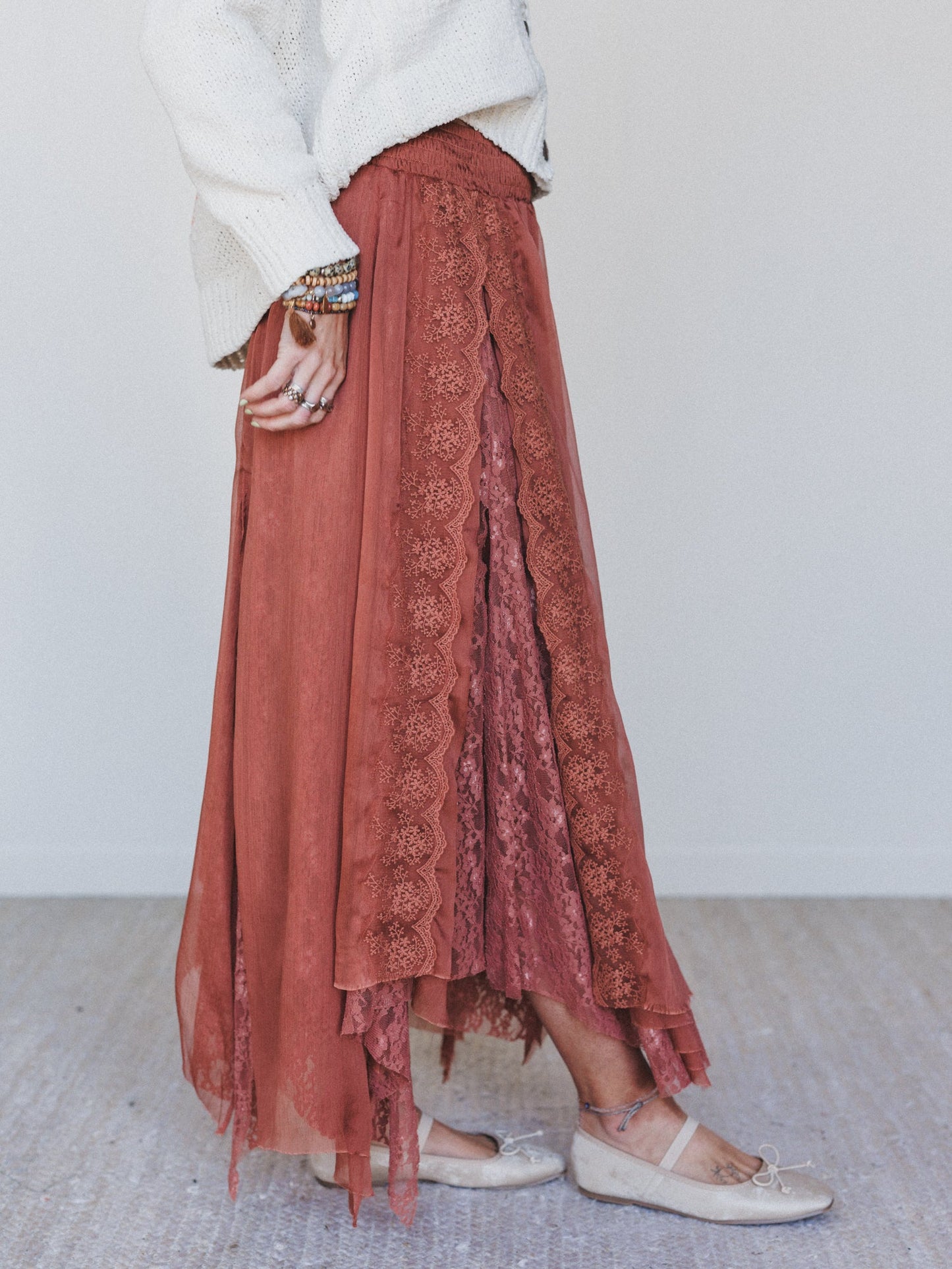 Pixi Disco Maxi Skirt - Chocolate