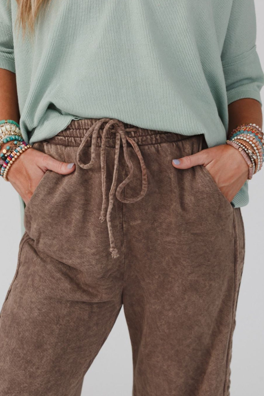 So Comfy Wide Leg Pant Full Length - Mocha